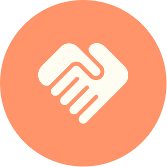 Hand shaking icon